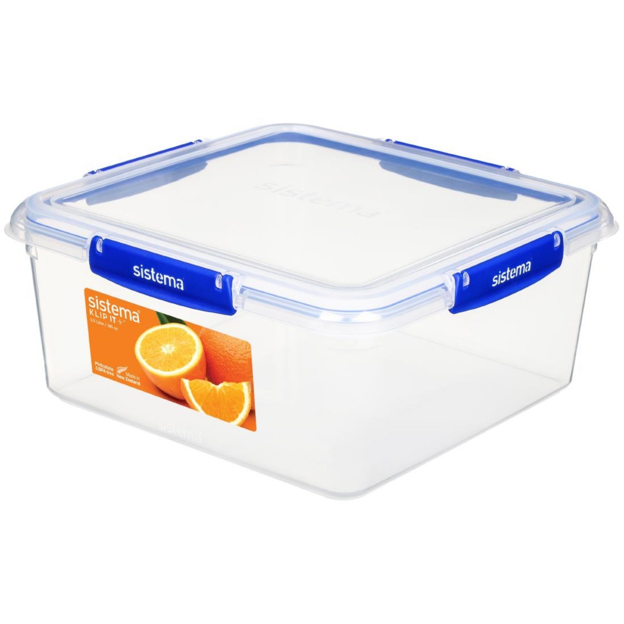 Picture of Sistema Square Klip It Plus Food Storage Container 5.5Ltr - CH246