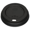 Picture of Fiesta Recyclable Coffee Cup Lids Black 340ml / 12oz & 455ml / 16oz (1000 Pack) - CW718