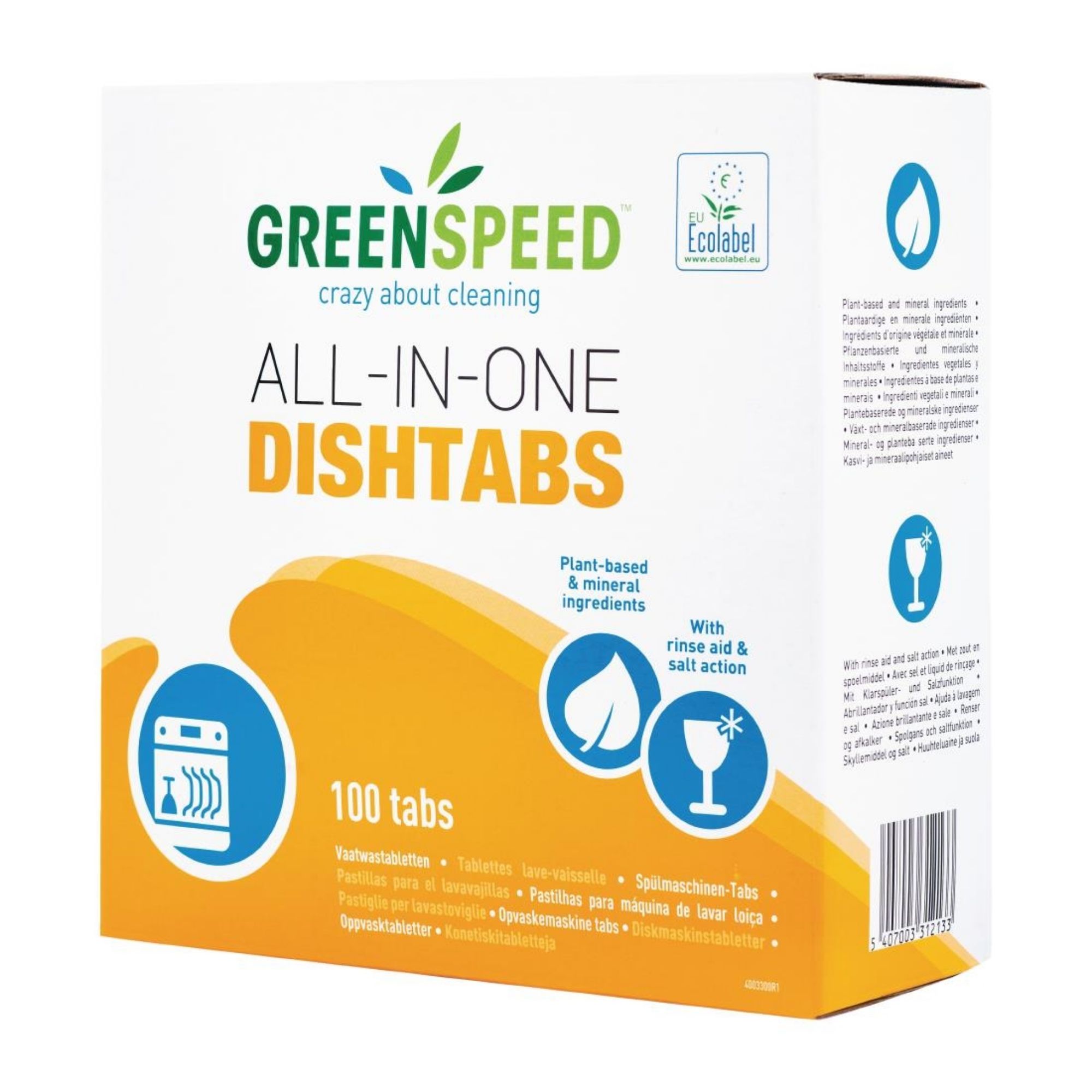 Picture of Greenspeed All-in-One Dishwasher Tablets (Pack of 100) - CX178