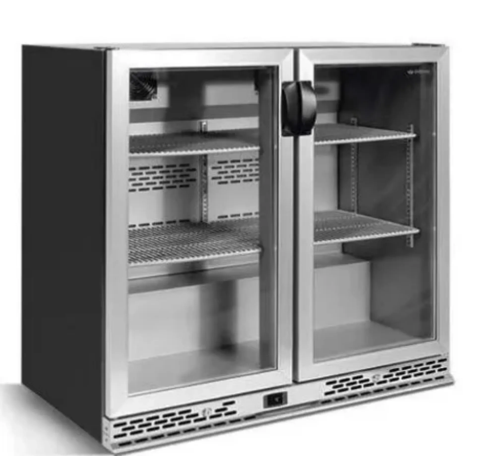 Picture of Infrio BBCSS250H Stainless Steel Hinged Door Back Bar Fridge - BBCSS250H