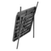 Picture of Bolero Square Slatted Steel Table Grey 700mm - CS730