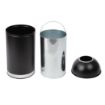 Picture of Bolero Steel Open Lid Bullet Bin Black 40Ltr - CW954