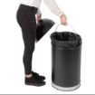 Picture of Bolero Steel Open Lid Bullet Bin Black 40Ltr - CW954