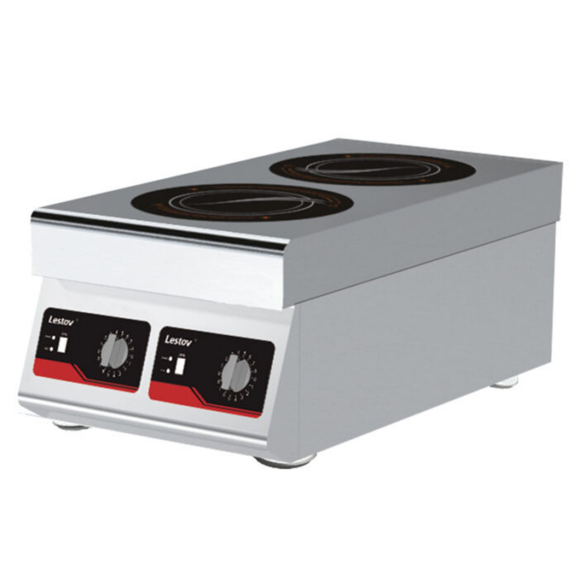 Picture of Chefsrange GXIH2-3/RT 70 Line Counter Top 2 Ring Induction Hob - 2 X 3Kw Power - GXIH2-3/RT