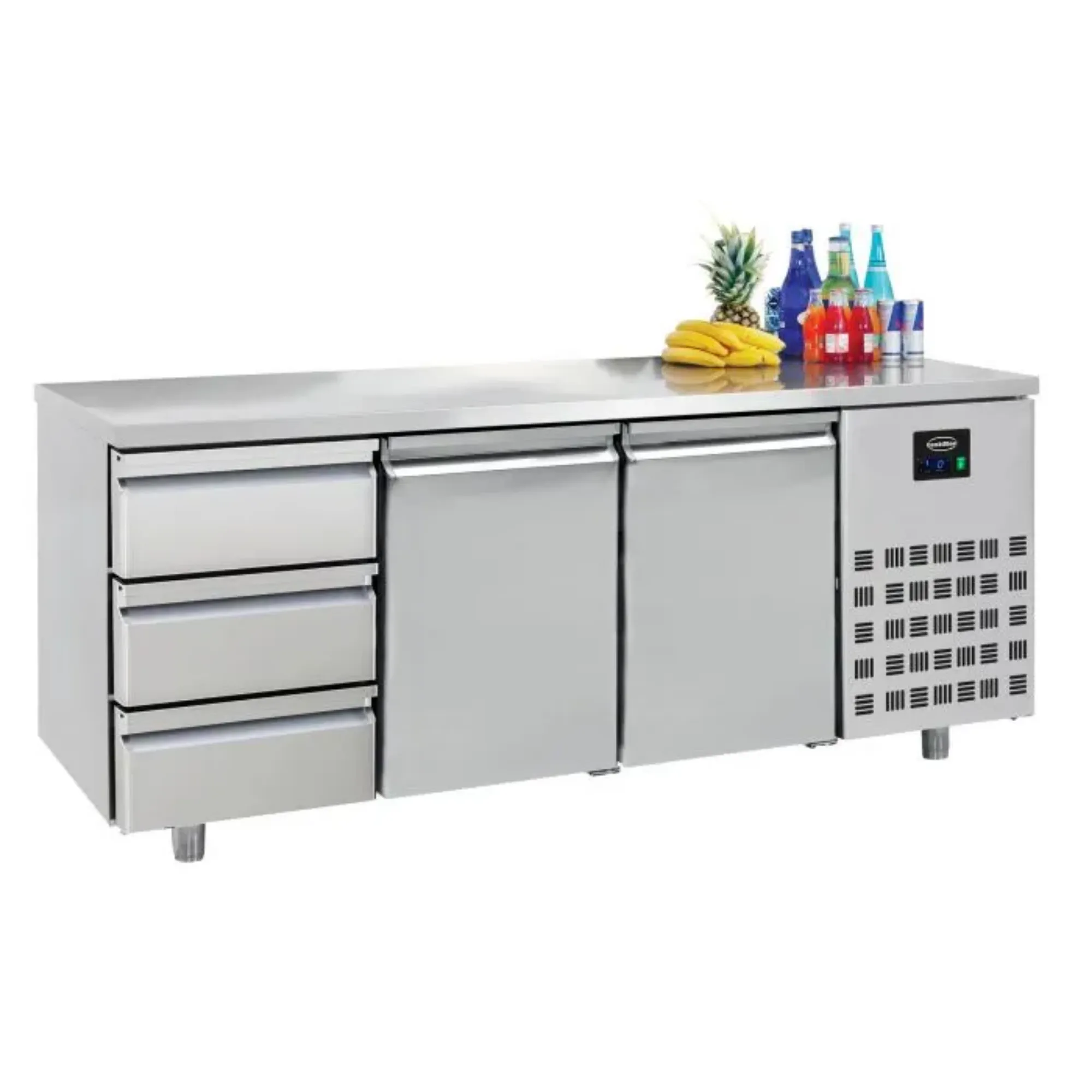 Picture of CombiSteel Counter 700 Refrigerator 2 Doors and 3 Drawers - 7489.5555