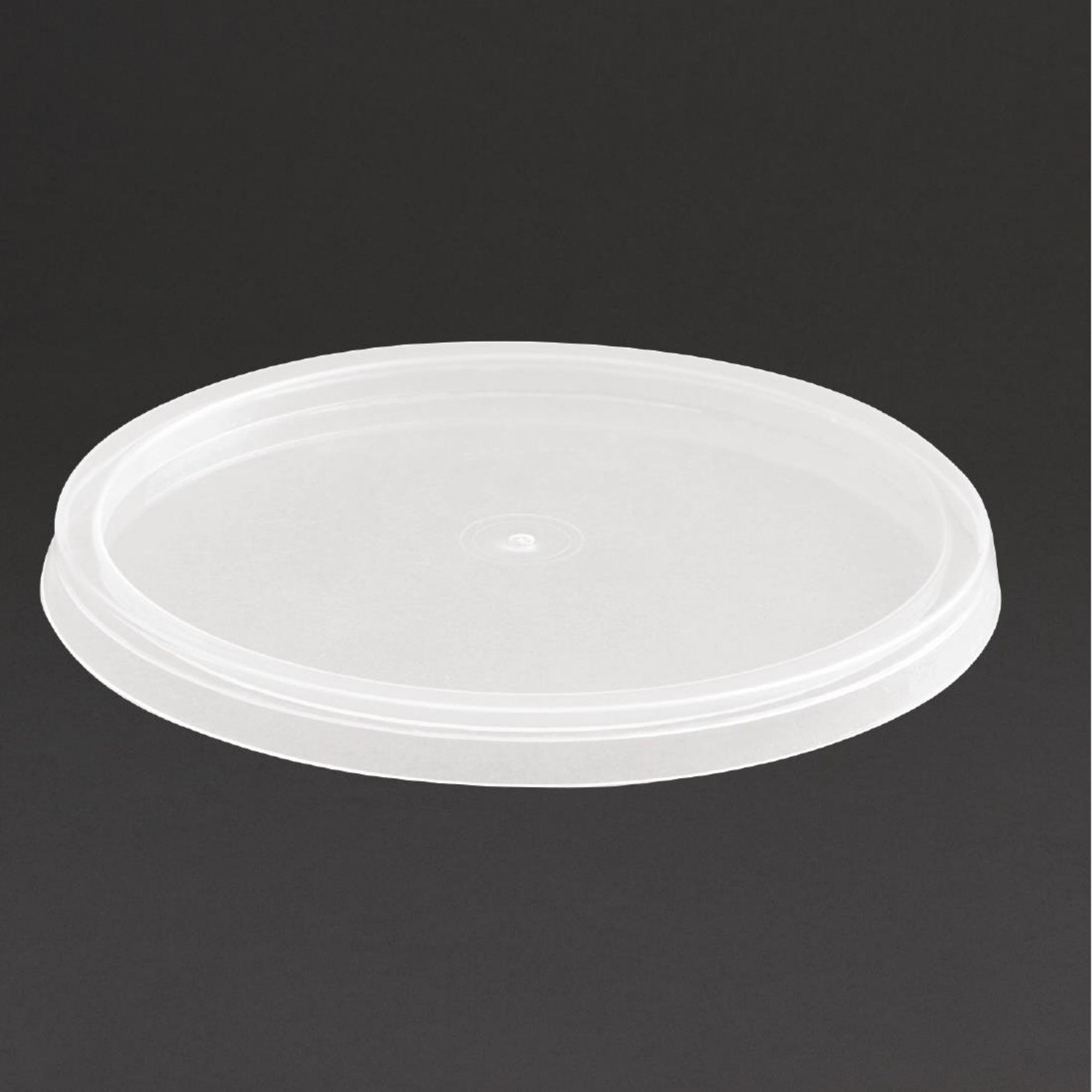 Picture of Fiesta Recyclable Microwavable Deli Pot Lids (100 pack) - CS158