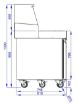 Picture of CombiSteel Pizza Preparation Counter 3 Doors Aisi 304 - 7489.5305