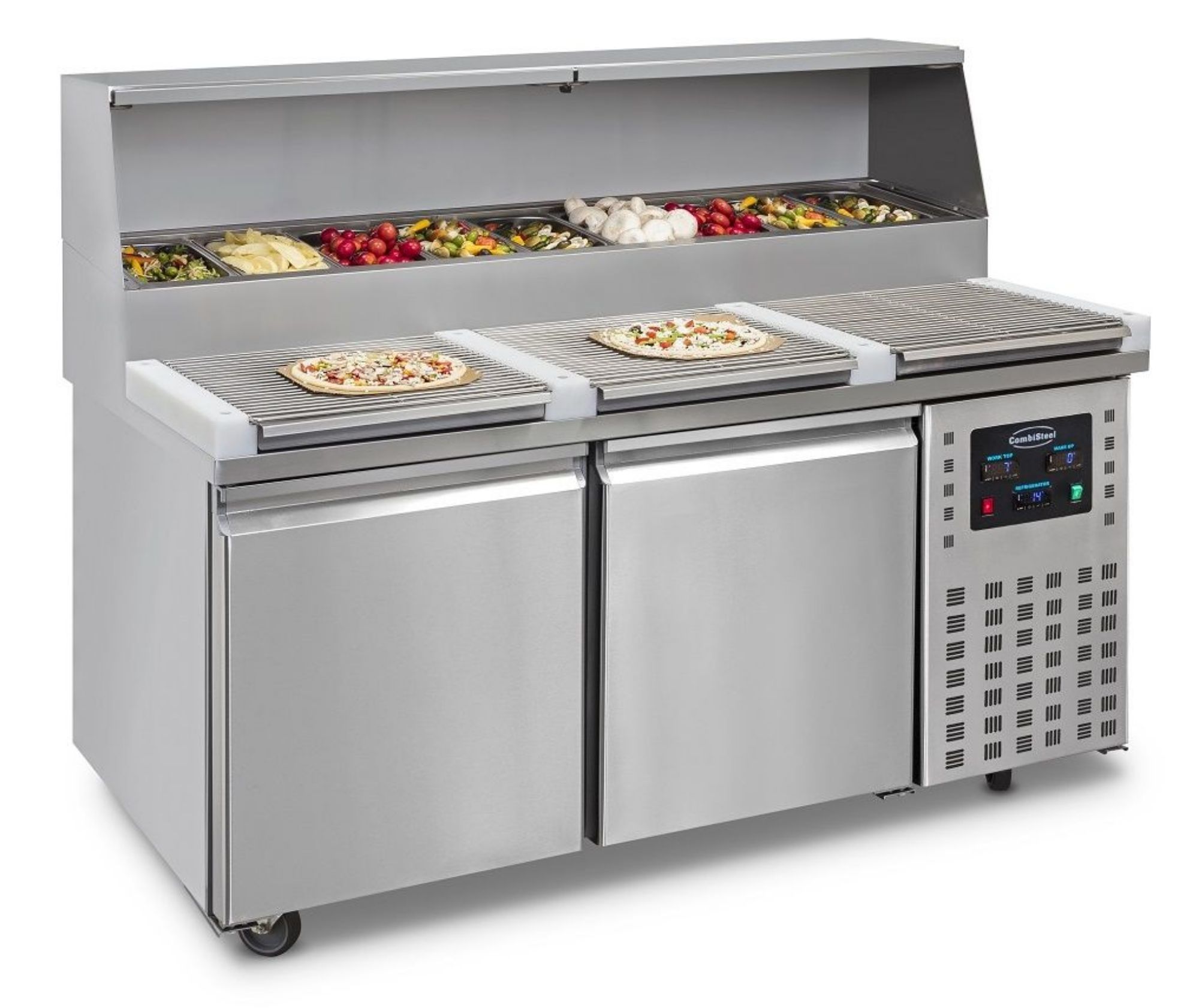Picture of CombiSteel Pizza Preparation Counter 2 Doors Aisi 304 - 7489.5300