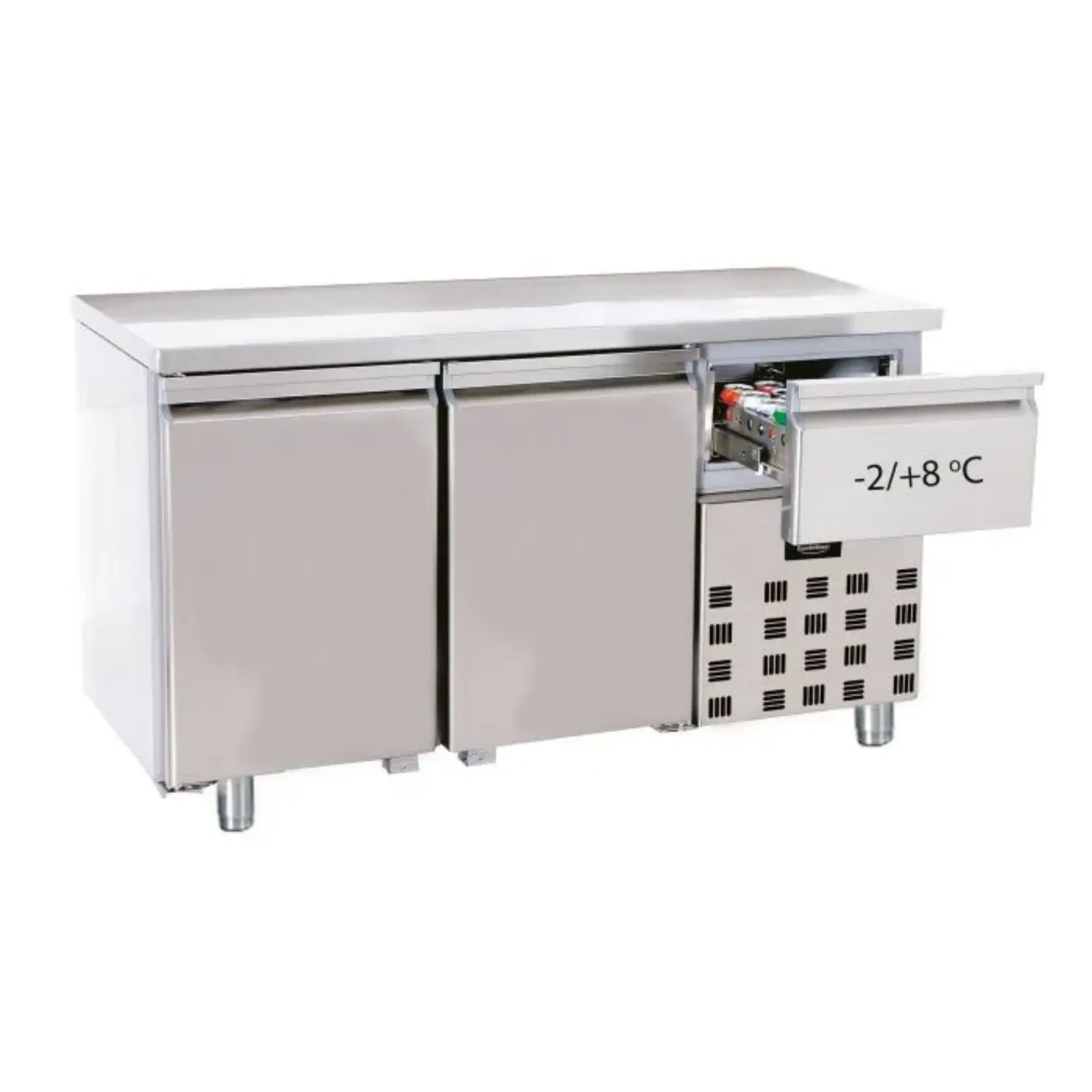 Picture of CombiSteel Counter 700 Refrigerator 2 Doors and 1 Drawer - 7489.5160