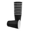 Picture of Fiesta Recyclable Ripple Wall Takeaway Coffee Cups Black 455ml / 16oz (Pack of 25) - CM542