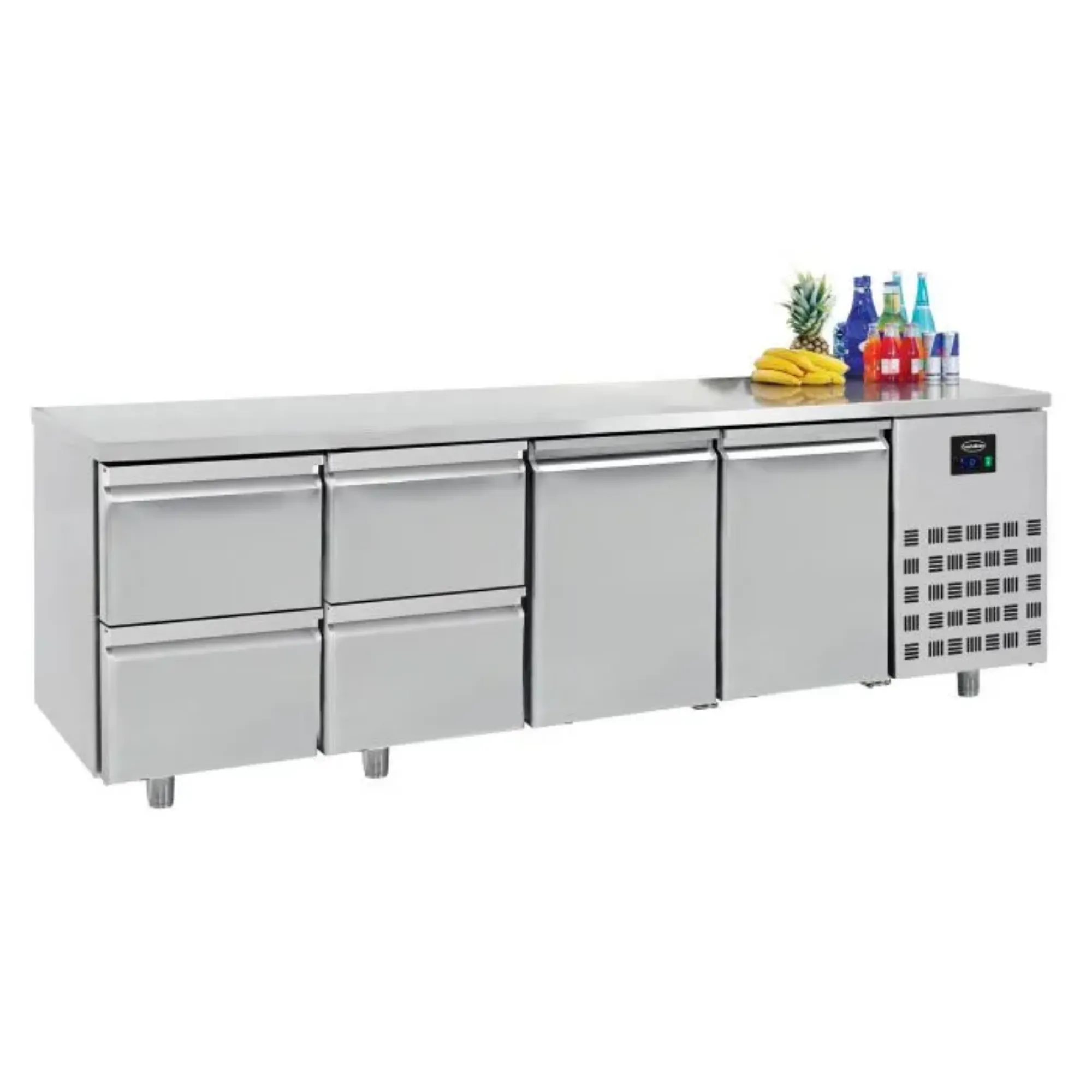 Picture of CombiSteel Counter 632 Refrigerator 2 Doors and 4 Drawers - 7489.5535