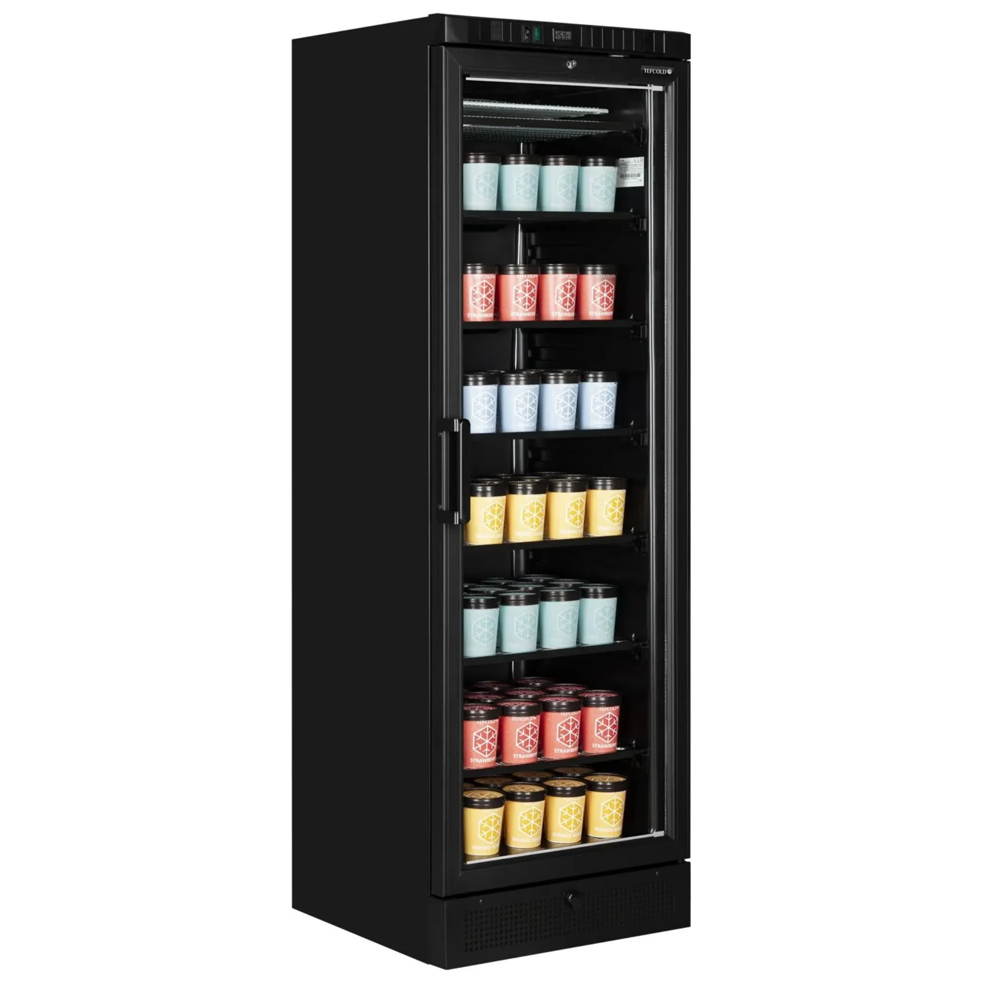 Picture of Tefcold UFSC371G Black Glass Door Display Freezer - UFSC371G Black