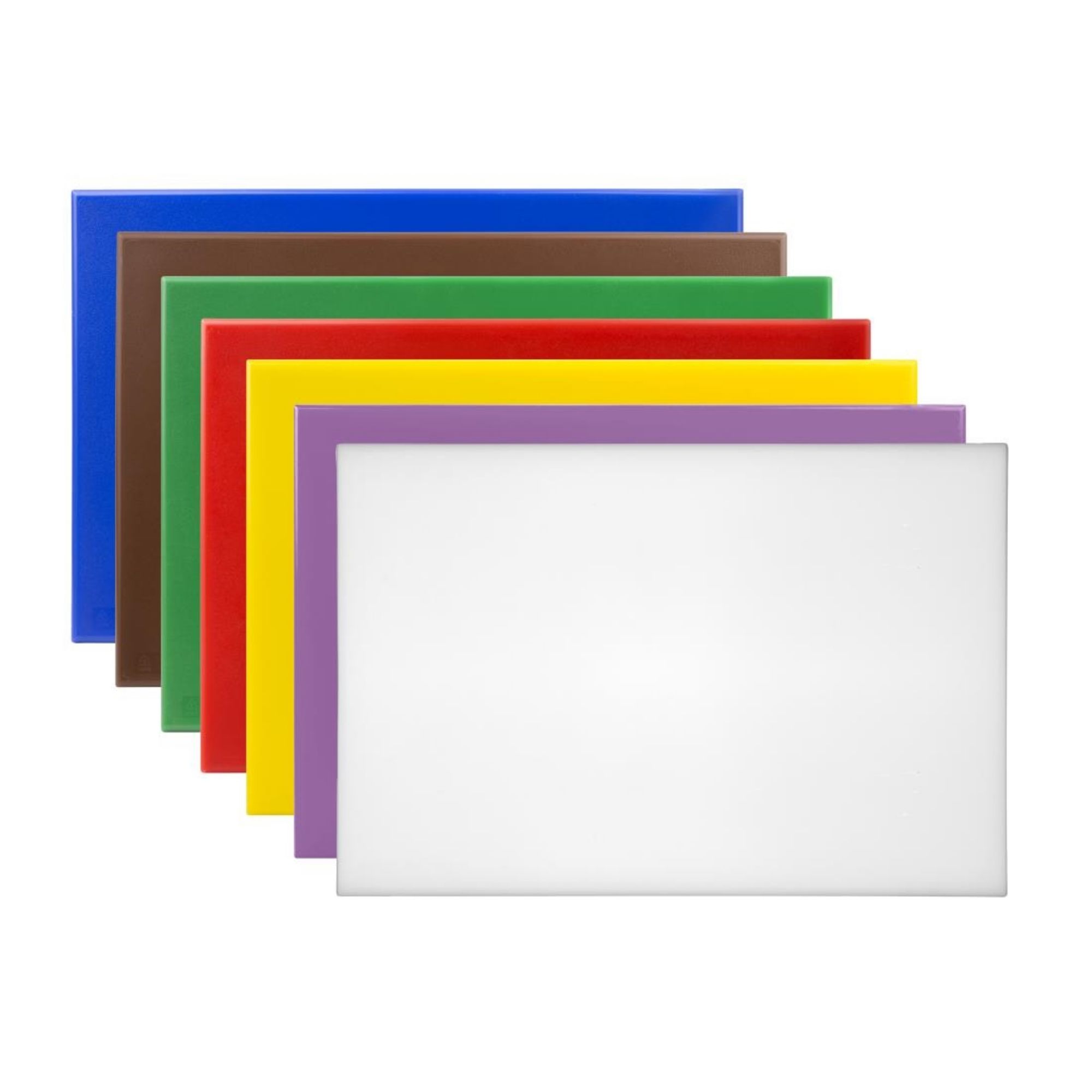 Picture of Hygiplas High Density Antibacterial Chopping Board Set 450x305x10mm (Pack of 7) - CH045