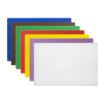 Picture of Hygiplas Low Density Chopping Board Set with Rack 450x300x10mm (Pack of 7) - CH041