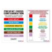 Picture of Hygiplas Low Density Chopping Board Set with Rack 450x300x10mm (Pack of 7) - CH041