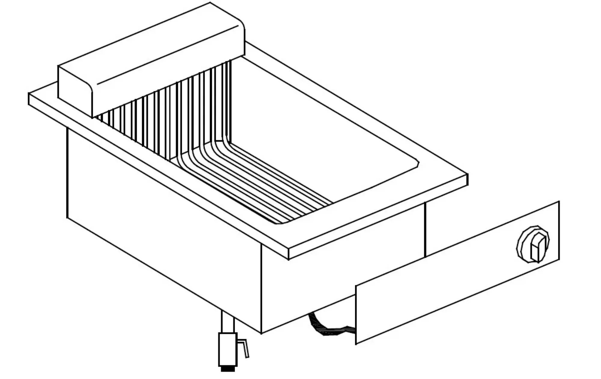 Picture of Giorik LFE4883D Drop In 8 Ltr Twin Tank Electric Fryer (Duplicate) - LFE4883D