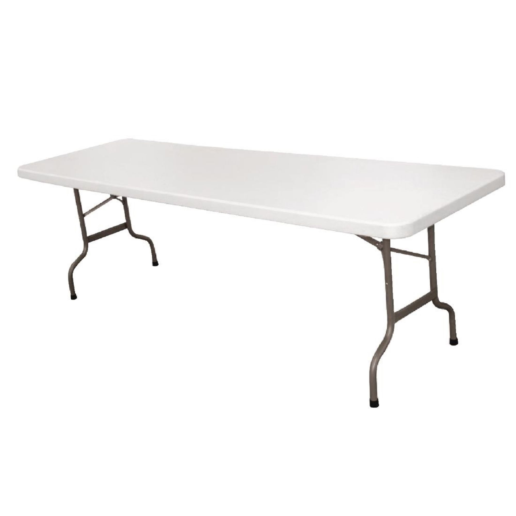 Picture of Bolero Rectangular Centre Folding Table White 8ft (Single) - CF375