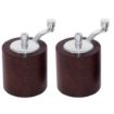 Picture of Olympia Dark Wood Salt and Pepper Mill Grinder Set - CE247