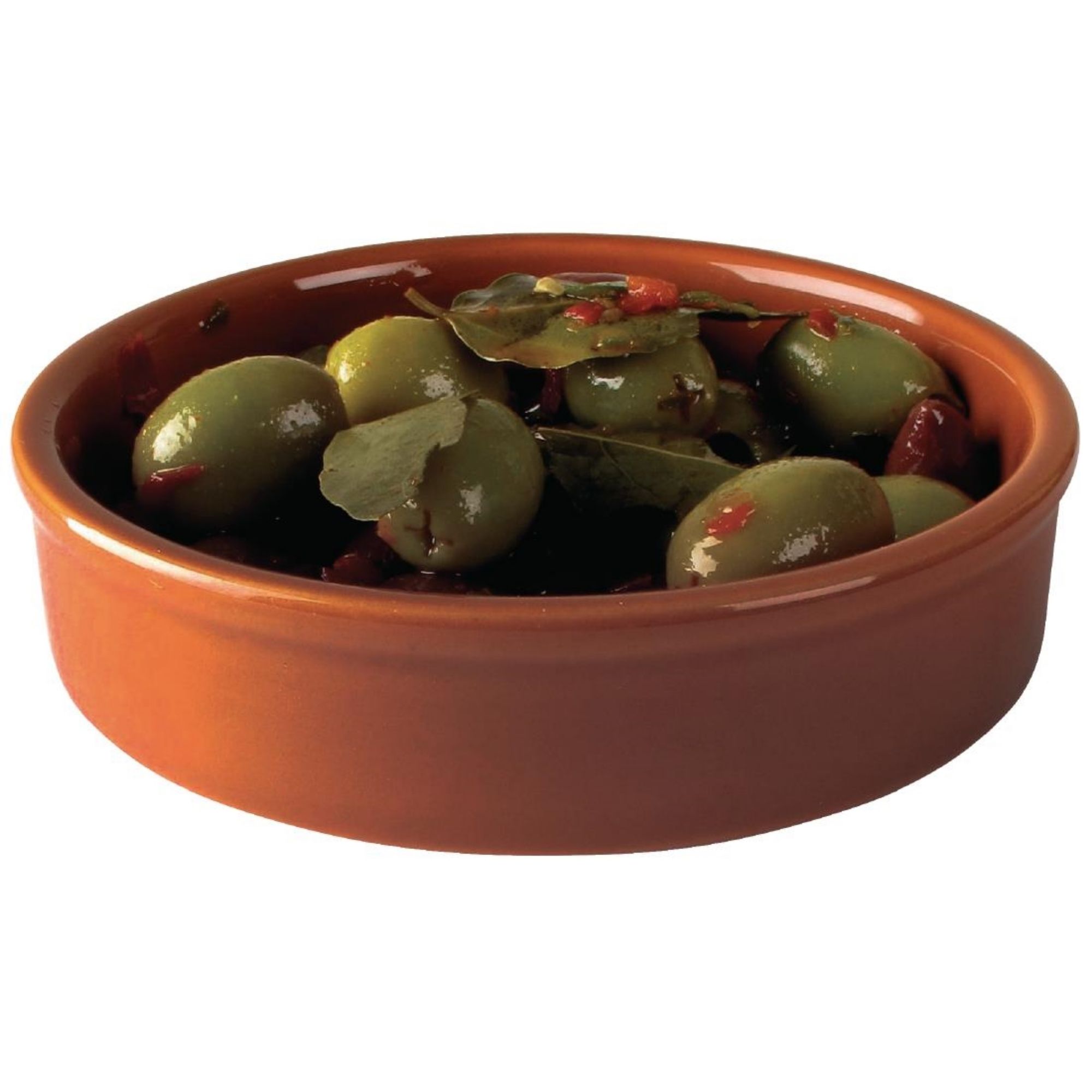 Picture of Olympia Tapas Rustic Mediterranean Large Dishes 134mm (Pack of 6) - CD741