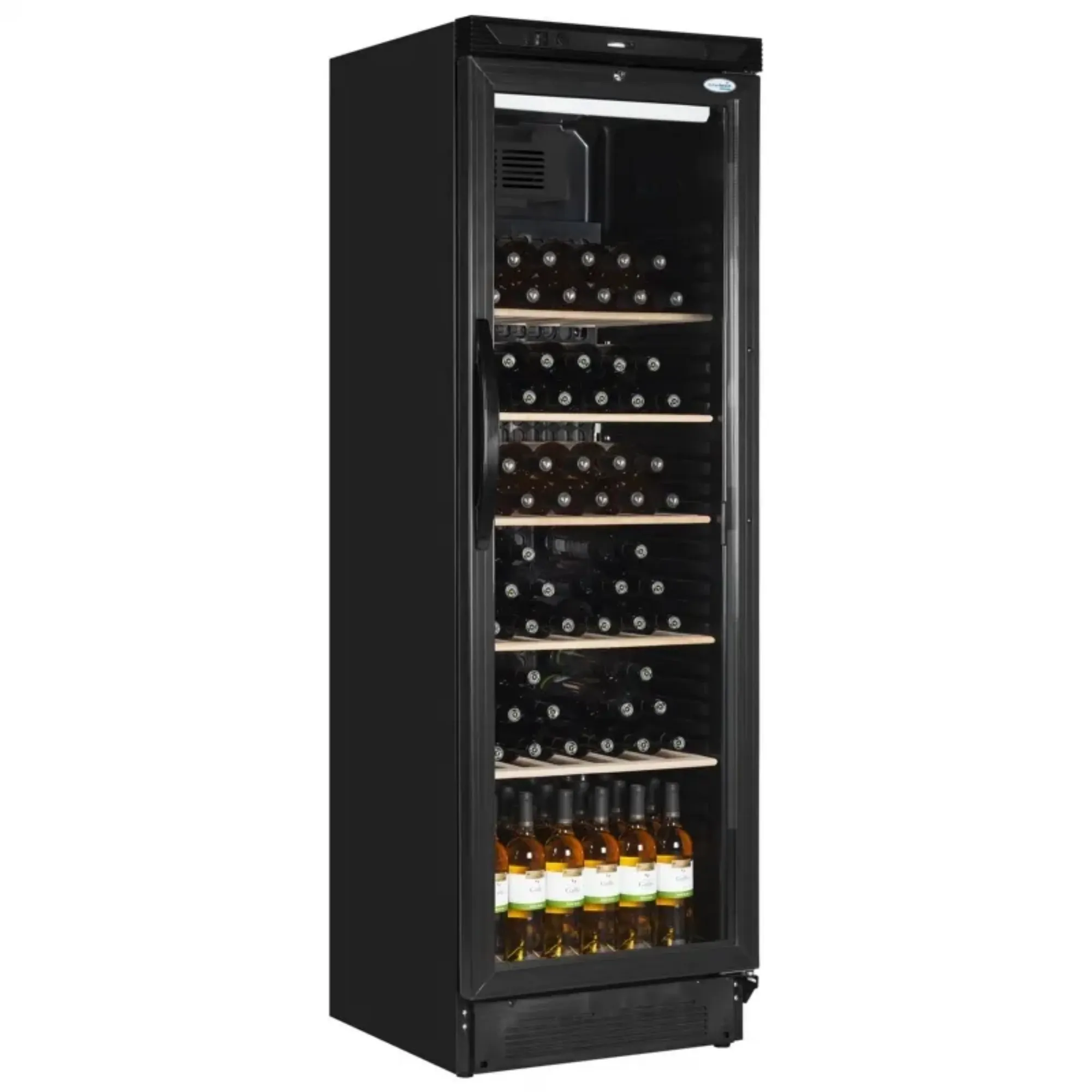 Picture of Interlevin SC381WB Black Glass Door - SC381W
