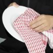 Picture of Vogue Wonderdry Red Tea Towels (Pack of 10) - CC595