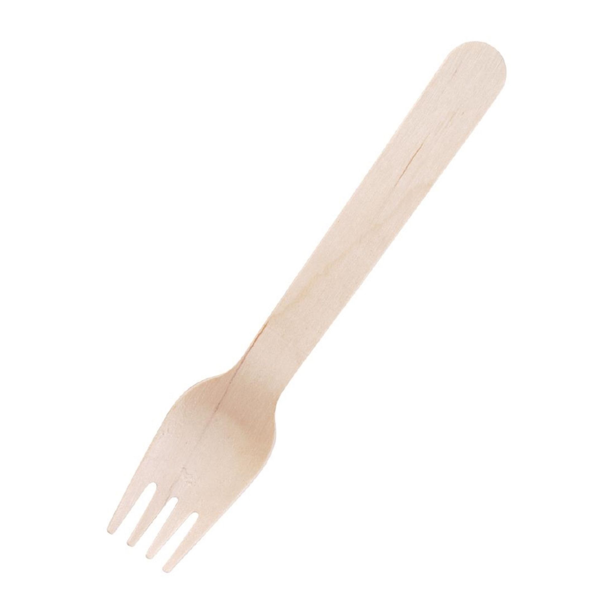 Picture of Fiesta Compostable Disposable Wooden Forks (Pack of 100) - CD903
