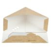Picture of Vegware Compostable Kraft Sandwich Wedges 65mm (Pack of 500) - DW624