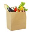 Picture of Vegware Compostable Recycled Paper Carrier Bags Large (Pack of 250) - DW628