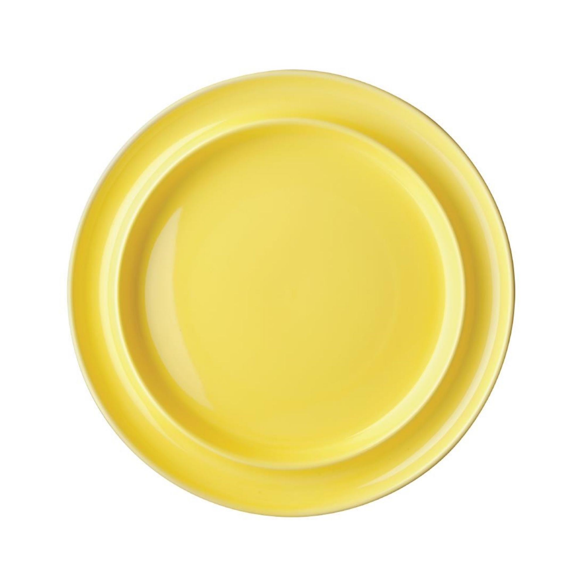 Picture of Olympia Heritage Raised Rim Plates Yellow 253mm (Pack of 4) - DW147