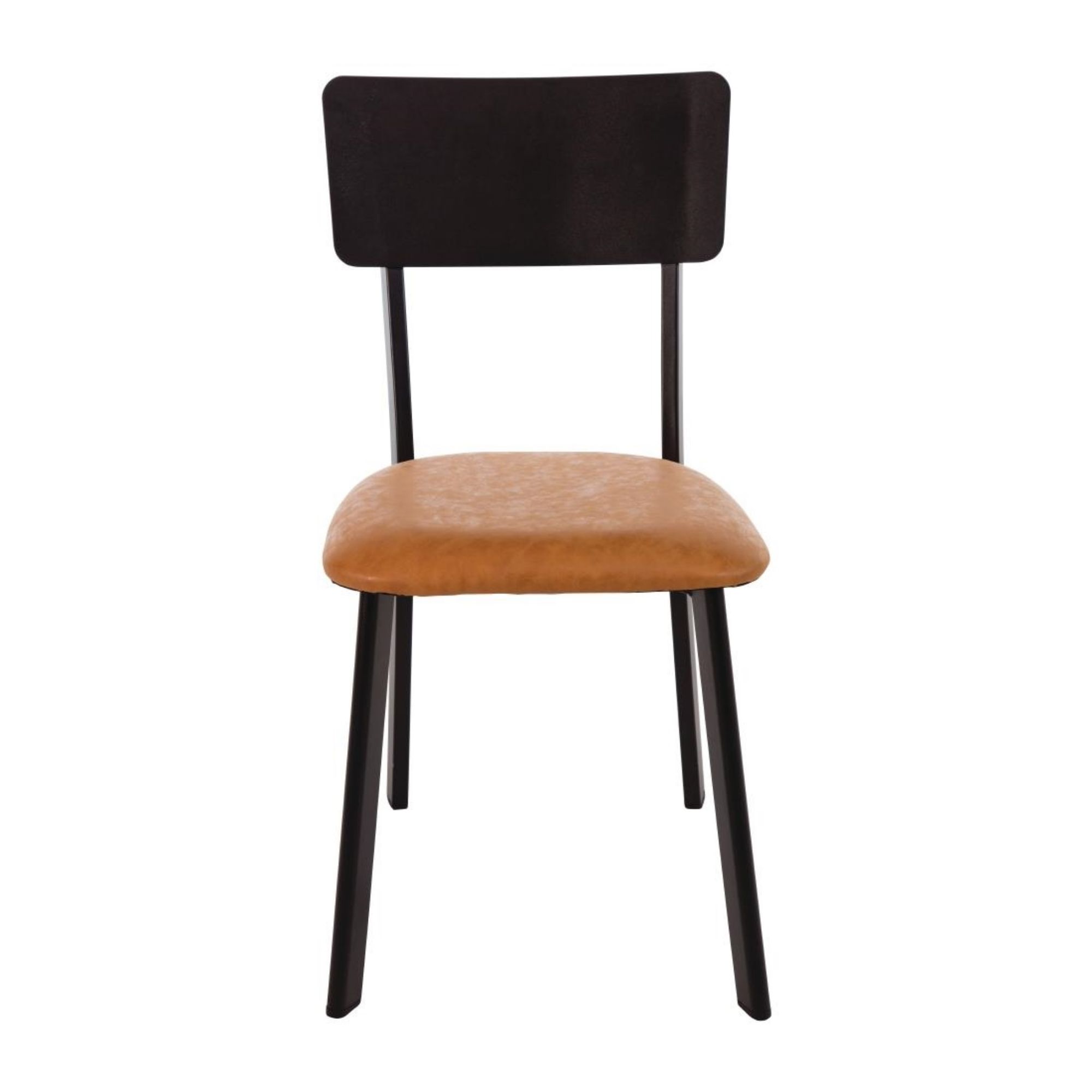 Picture of Bolero Metal & PU Side Chair Vintage Camel (Pack 4) - DR300