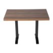 Picture of Bolero Pre-drilled Rectangular Table Top Rustic Oak 1100(W) x 700(D)mm - DT442