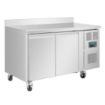 Picture of Polar U-Series Double Door Counter Fridge with Upstand 282Ltr - DL914