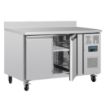 Picture of Polar U-Series Double Door Counter Fridge with Upstand 282Ltr - DL914