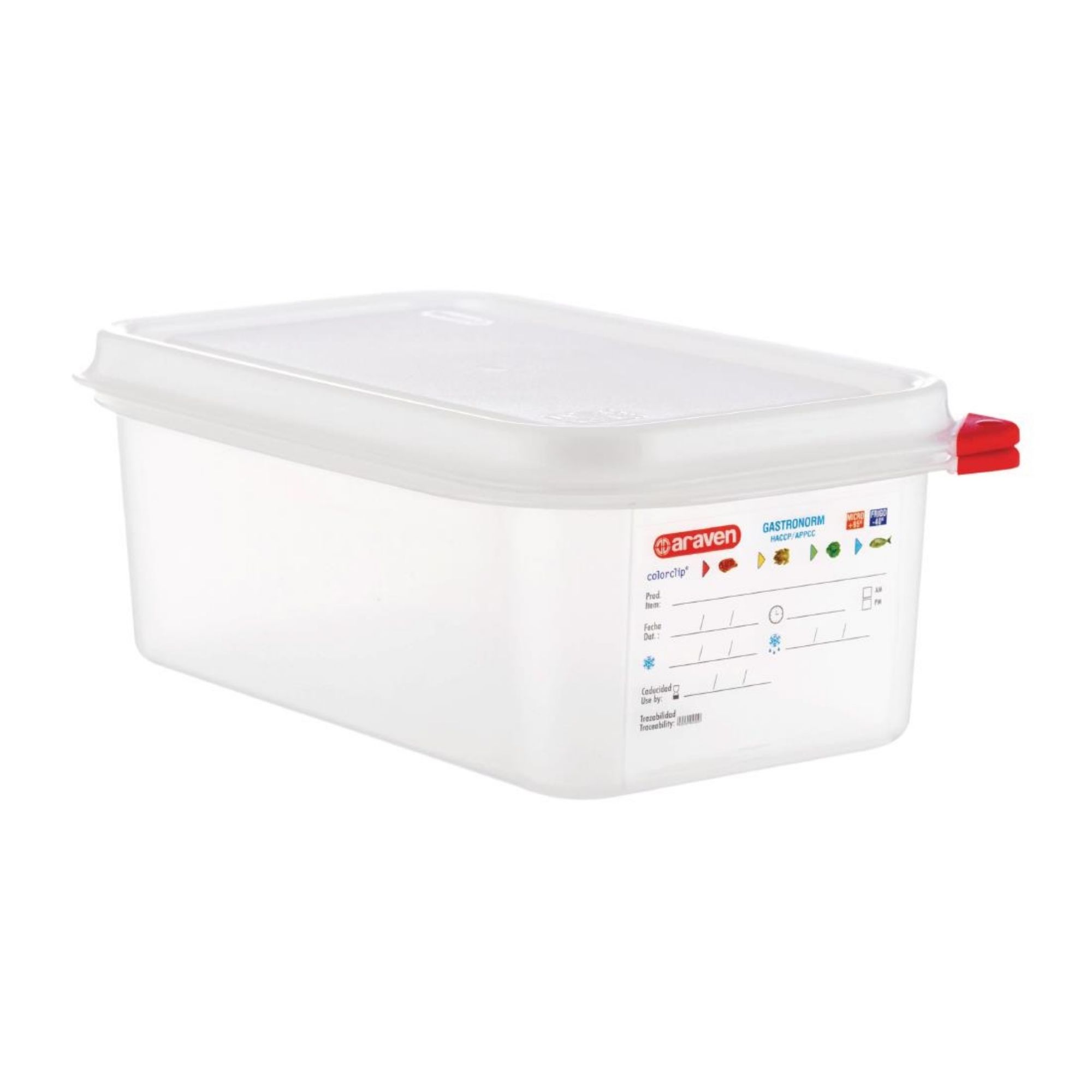 Picture of Araven Polypropylene 1/4 Gastronorm Food Containers 2.8Ltr (Pack of 4) - DL981
