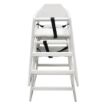 Picture of Bolero Wooden High Chair Antique White Finish - DL833