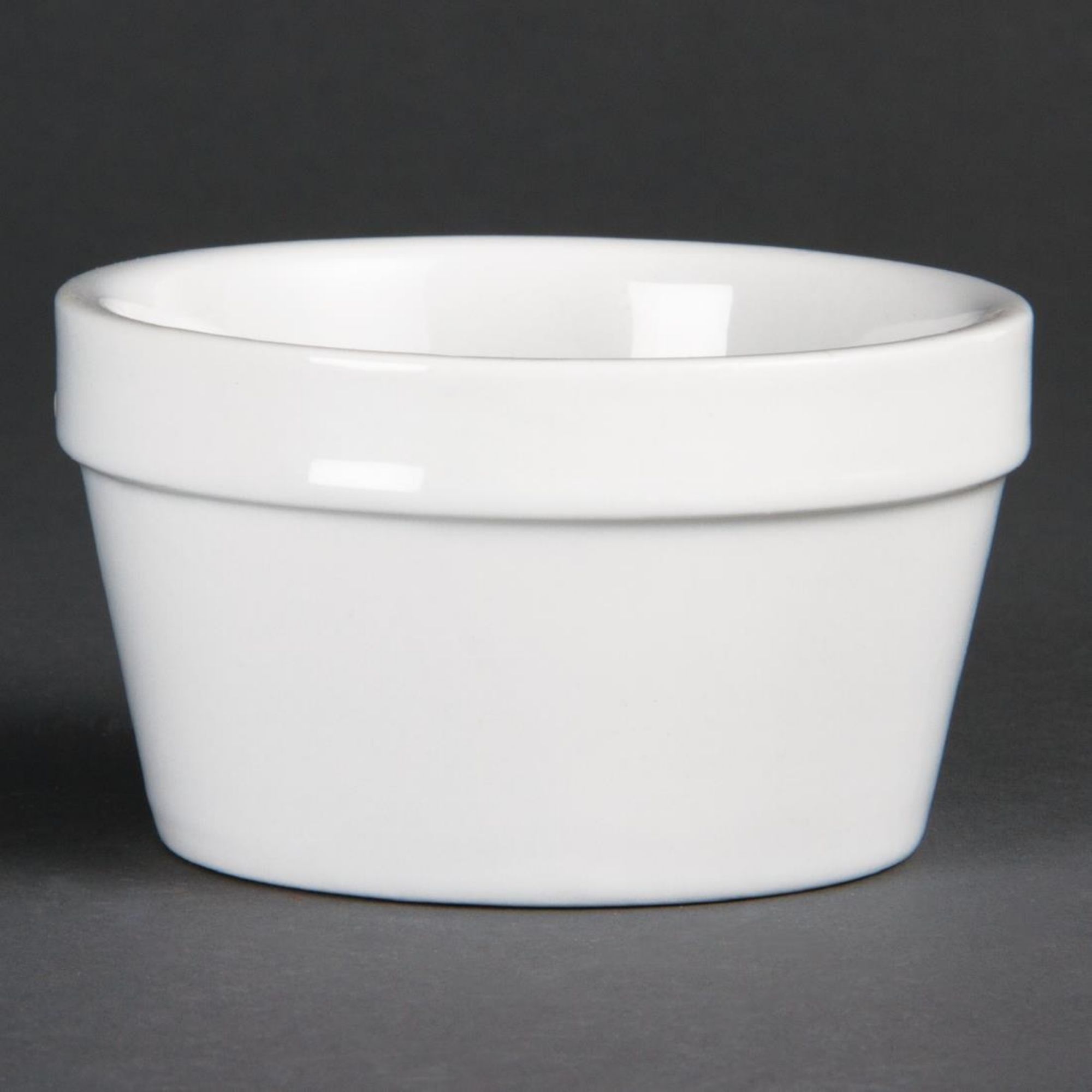 Picture of Olympia Whiteware Mediterranean Ramekins White 95mm (Pack of 6) - DK829