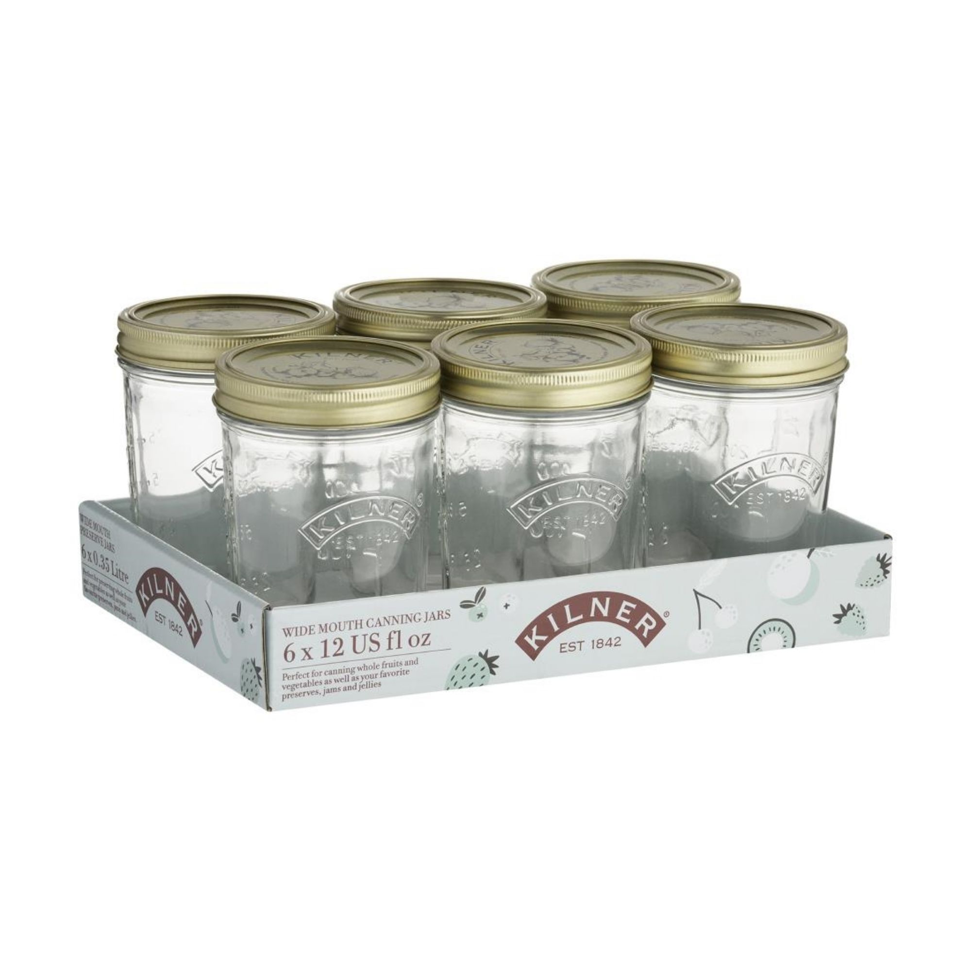 Picture of Kilner Wide Mouth 350ml Jar (6 Pack) - DK792