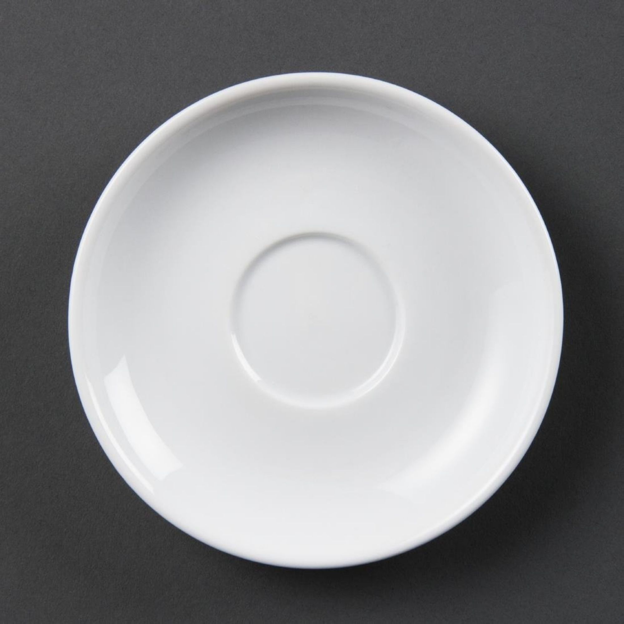 Picture of Olympia Whiteware Espresso Saucers (Pack of 12) - CB465