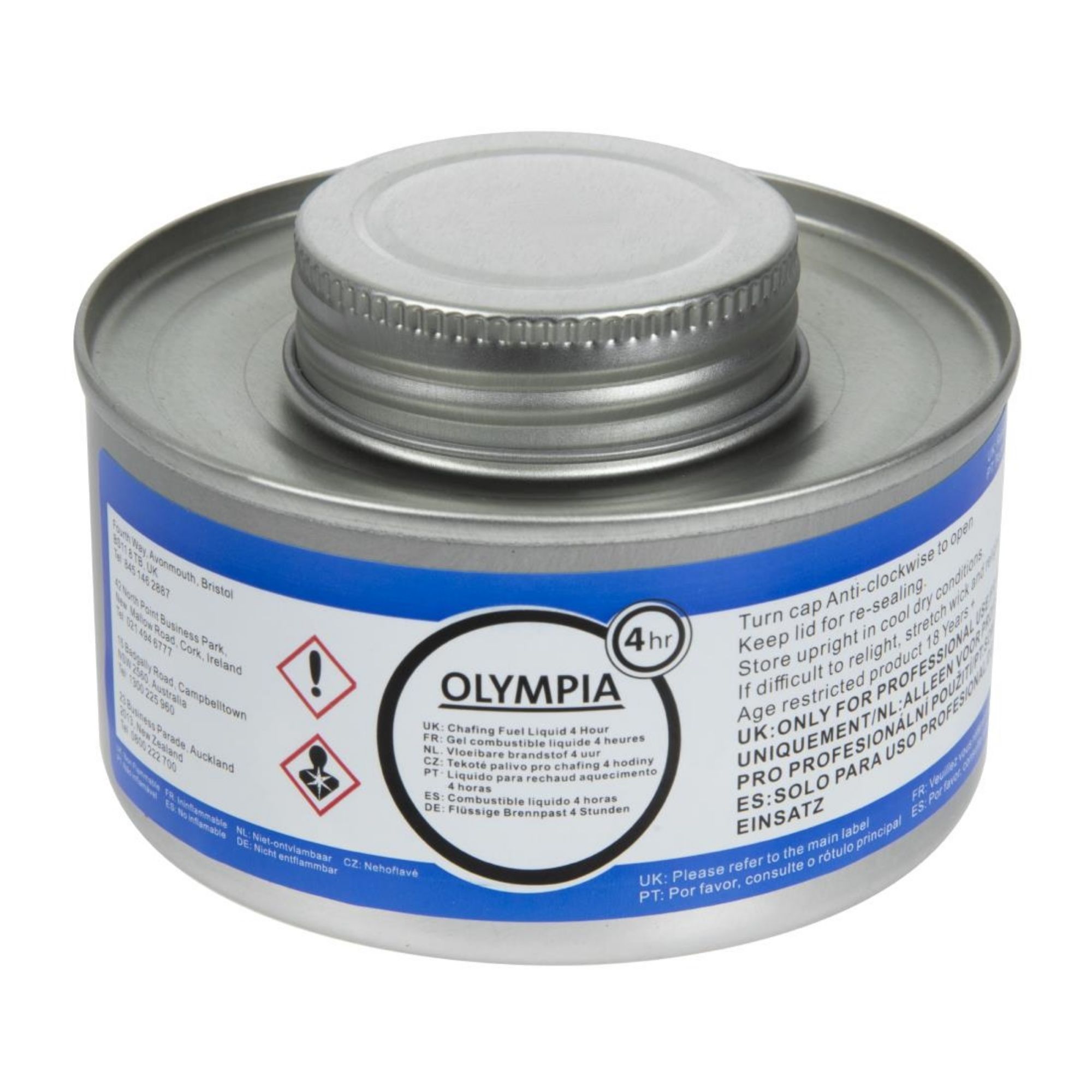 Picture of Olympia Liquid Chafing Fuel With Wick 4 Hour (Pack of 12) - CB734