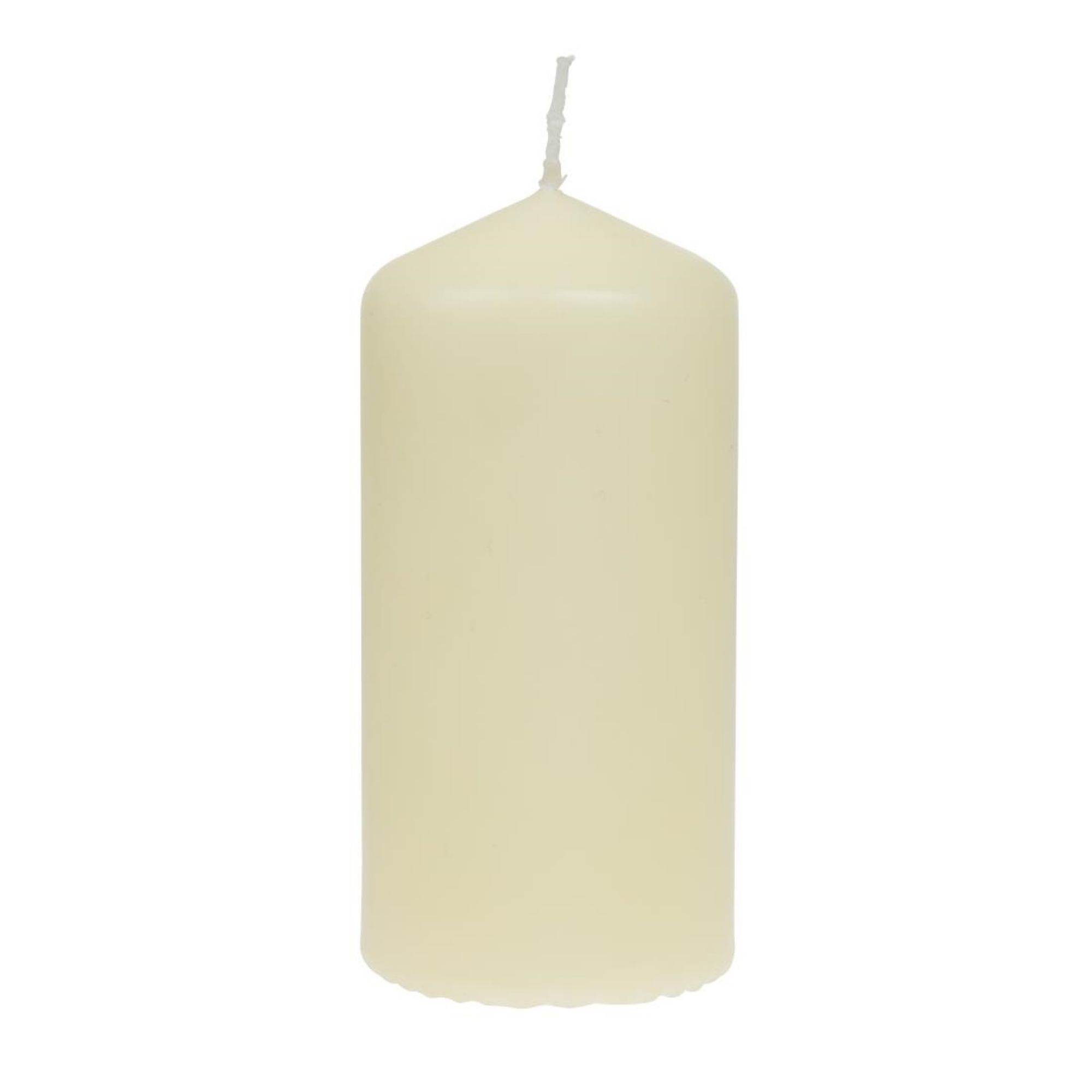 Picture of Bolsius Tall Pillar Candles Ivory 120mm (Pack of 12) - DB087