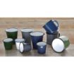 Picture of Olympia Enamel Mugs Blue 350ml (Pack of 6) - DC394