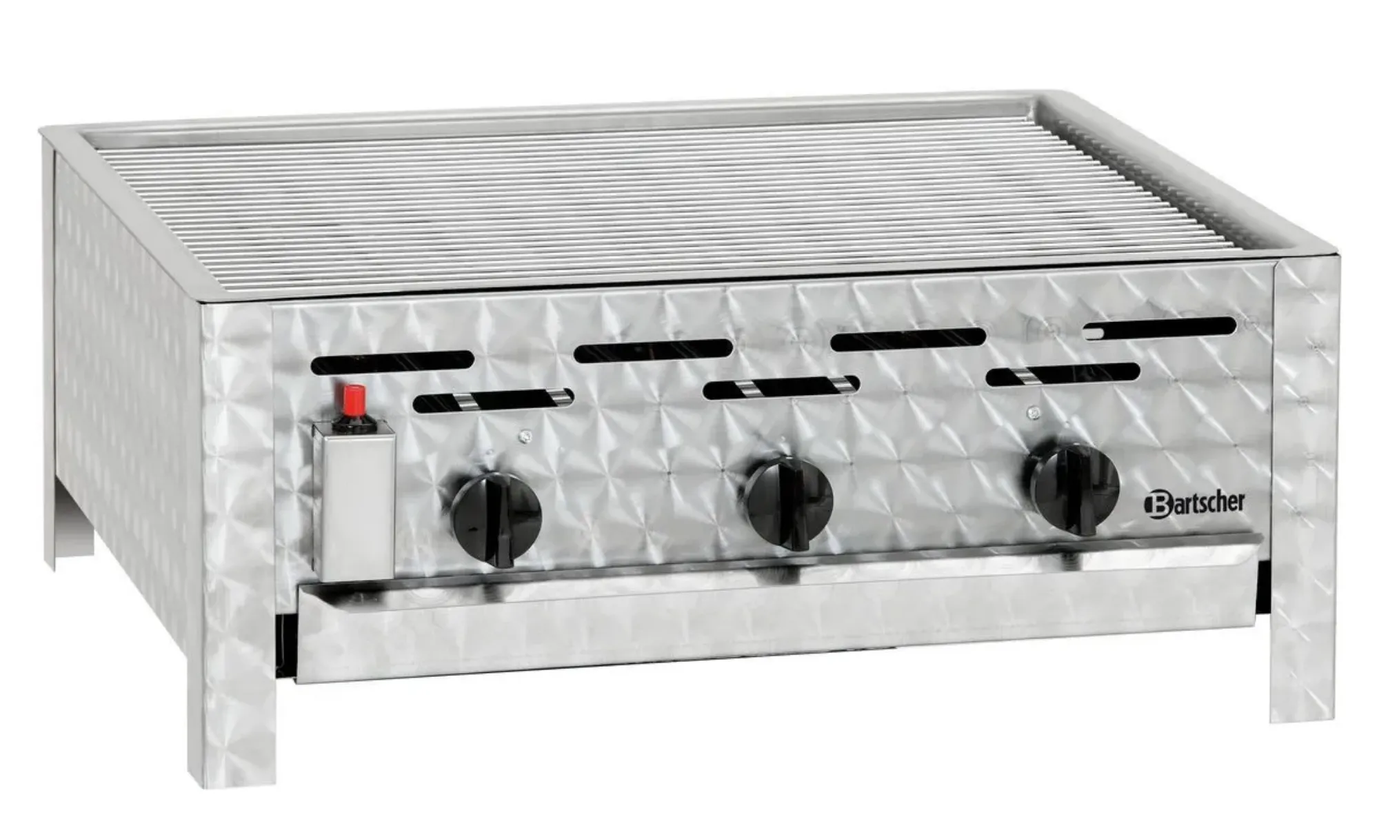 Picture of Bartscher Combi table-top ribbed grill,gas,3 burners - 1062303