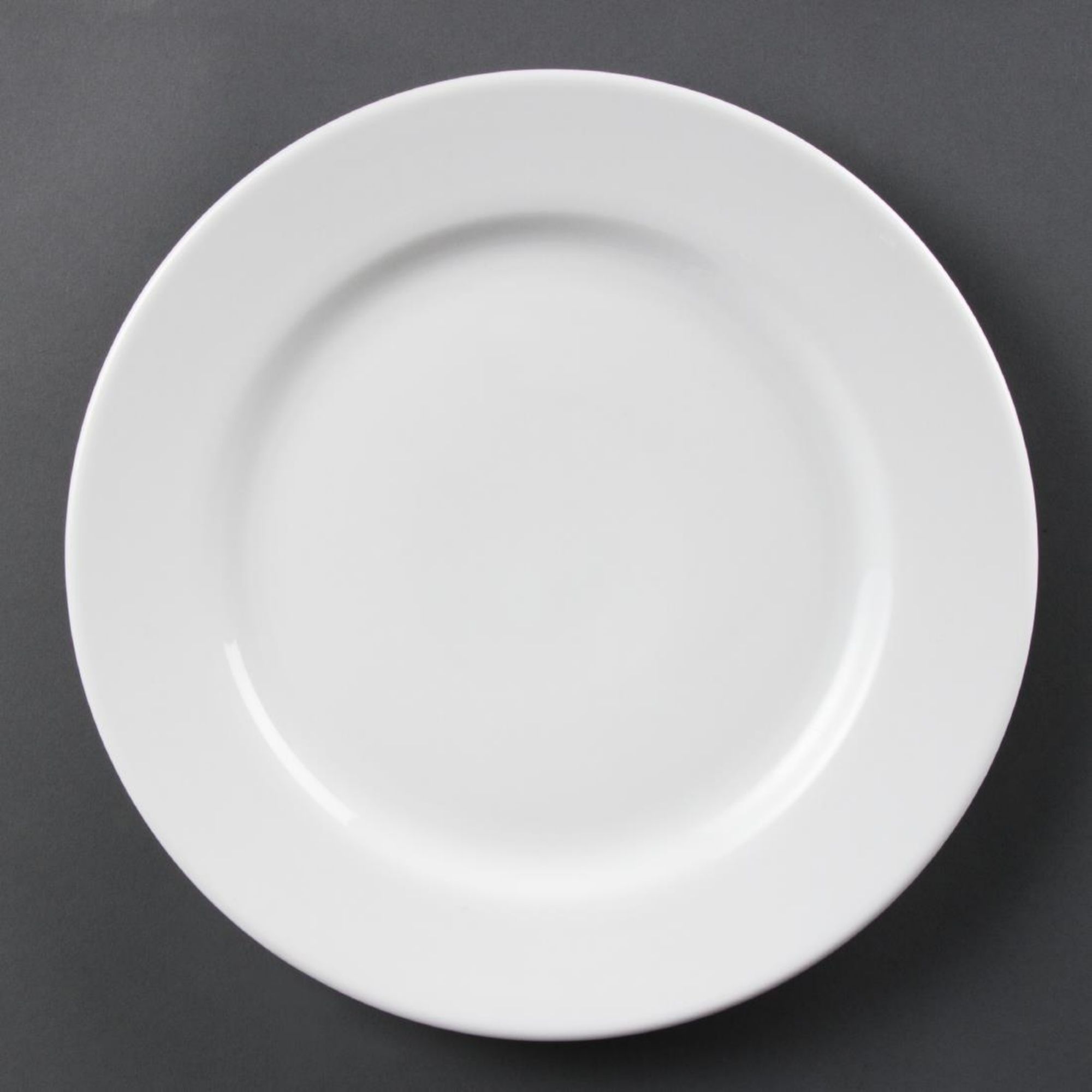 Picture of Olympia Whiteware Wide Rimmed Plates 310mm (Pack of 6) - CB483