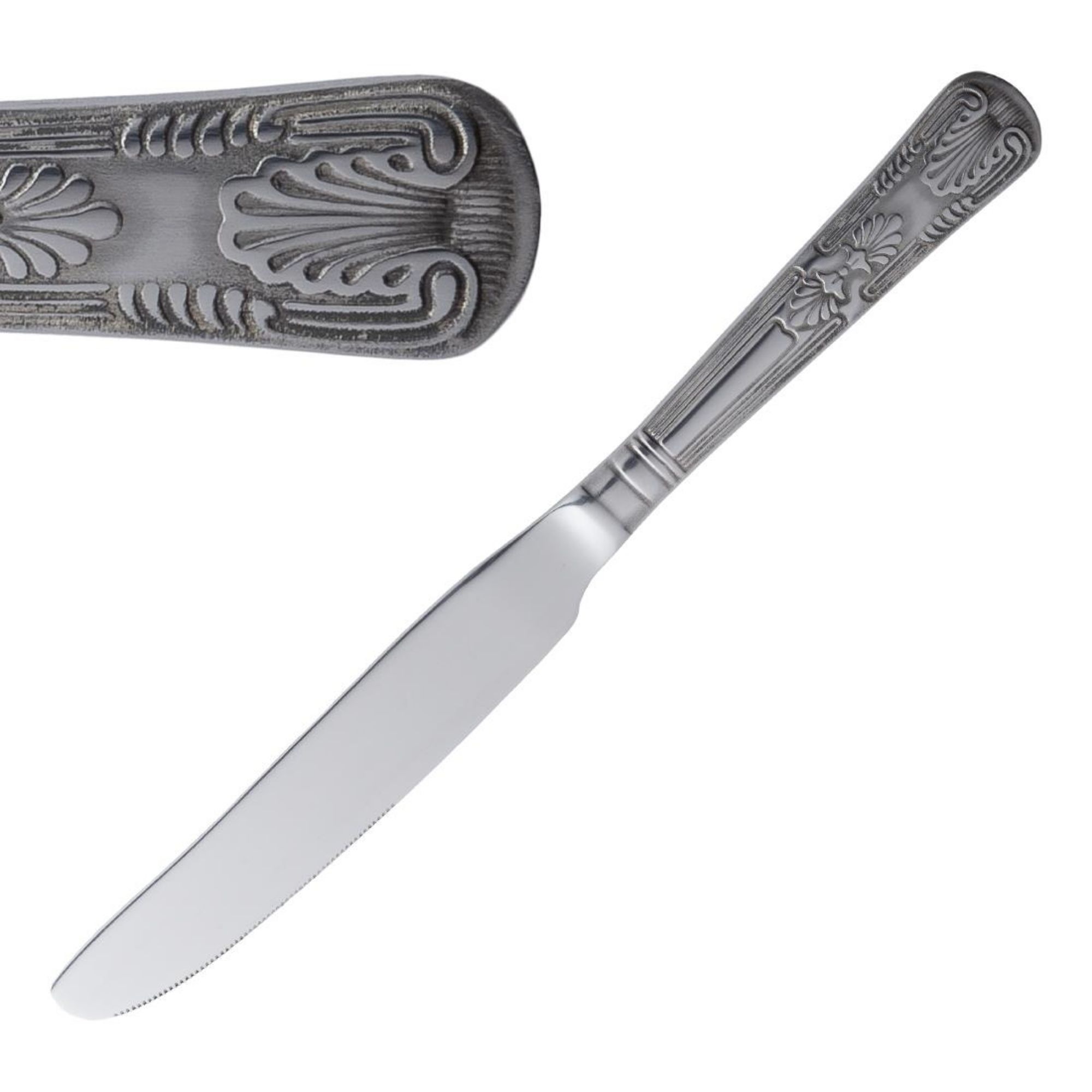 Picture of Olympia Kings Solid Handle Dessert Knife (Pack of 12) - D685