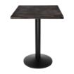 Picture of Bolero Pre-drilled Square Tabletop Vintage Black 700mm - CY969