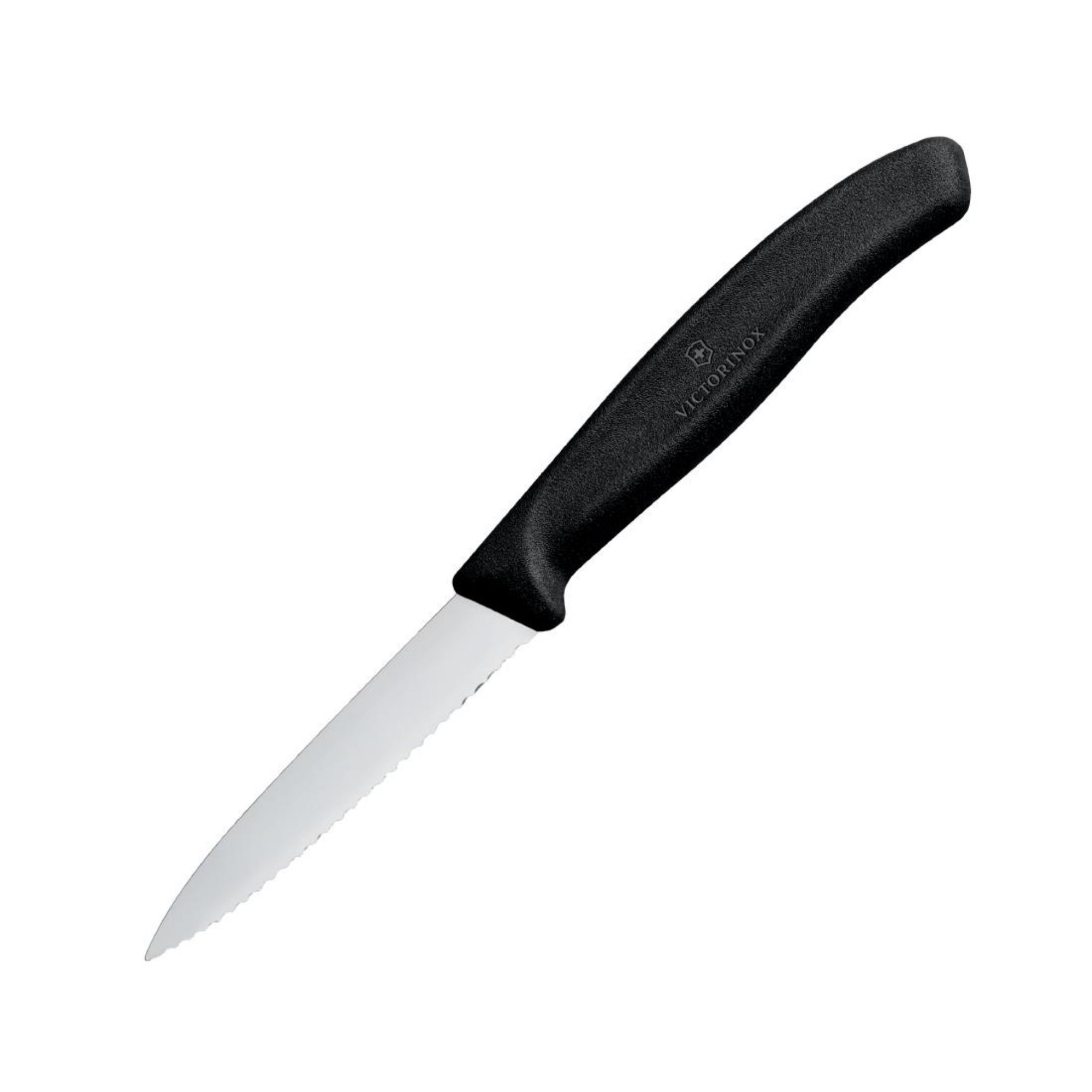 Picture of Victorinox Paring Knife Pointed Tip Serrated Edge Black 8cm - CX746