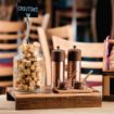 Picture of Olympia Copper Wood Salt and Pepper Mill Set (Pack of 2) - CR689