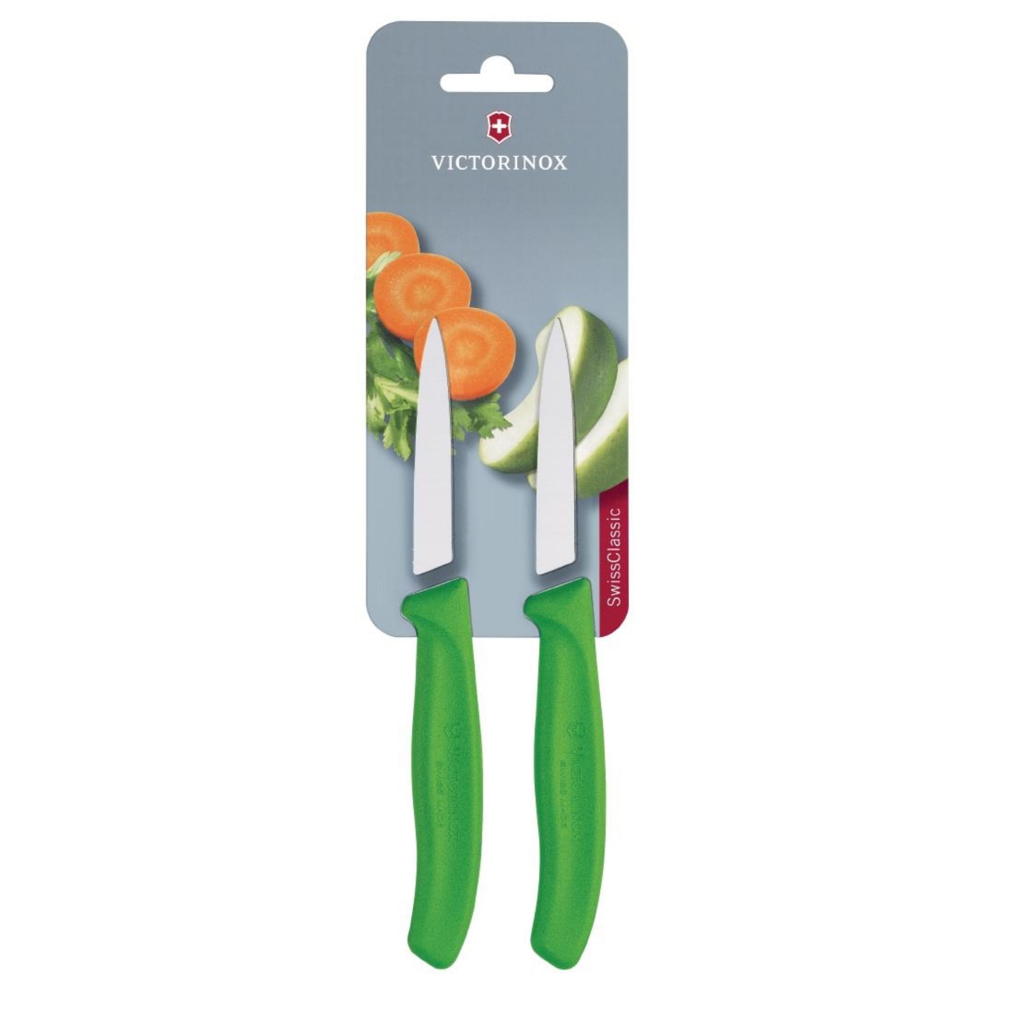 Picture of Victorinox Pointed Tip Paring Knife 8cm Green (Pack of 2) - CU551