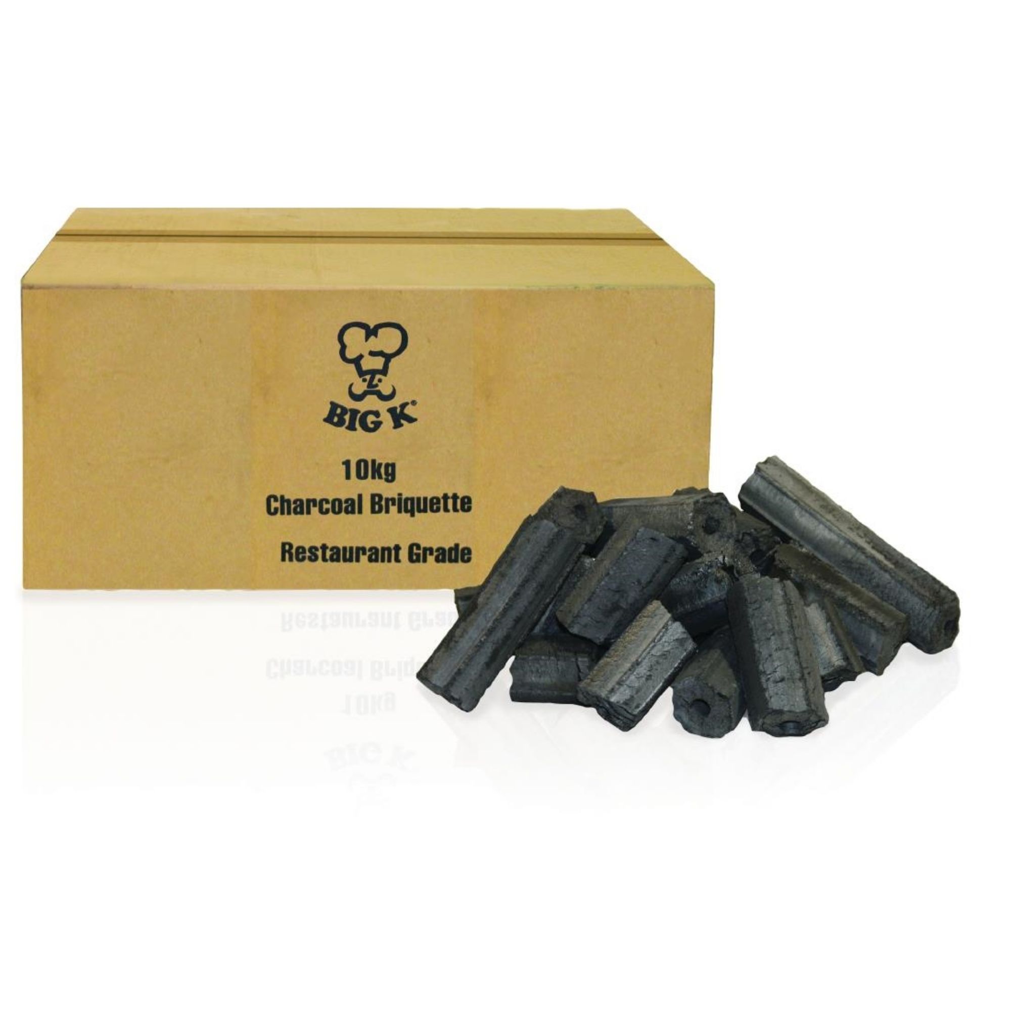 Picture of Big K Restaurant Grade Briquettes Charcoal 10kg - CM827
