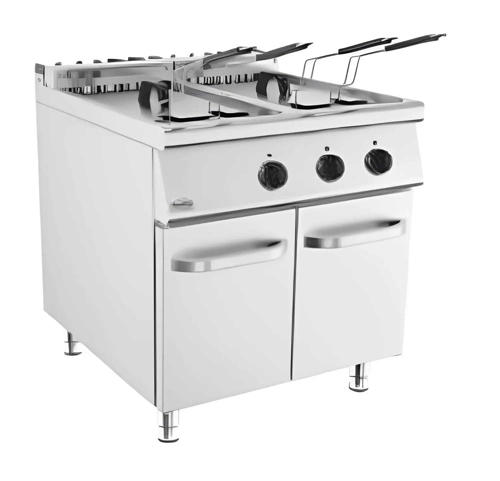 Picture of CombiSteel Base 900 Standing Electric Fryer 2 x 22L - 7178.3060